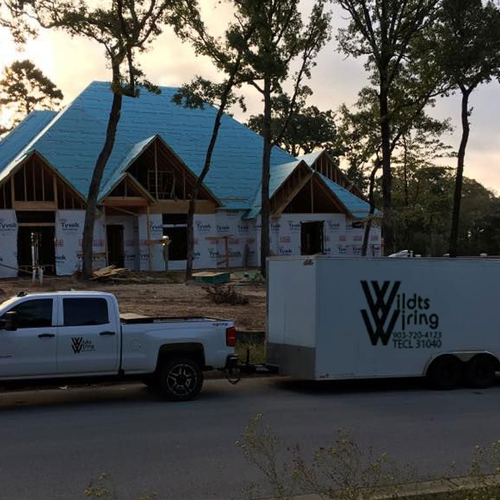 Wildts Wiring does the electrical work for new home installs